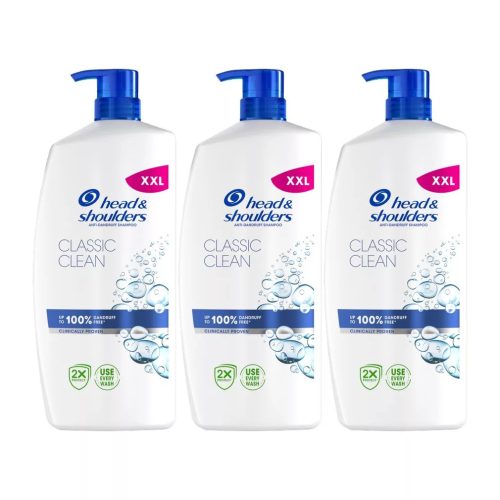 Head & Shoulders Classic Clean korpásodás elleni sampon (3x800 ml)