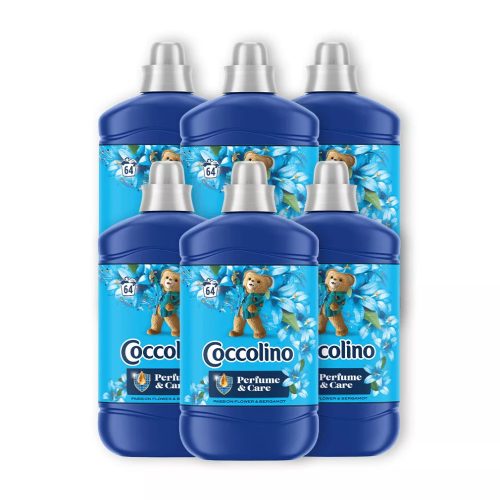 Coccolino Passion Flower&Bergamot öblítőkoncentrátum 6x1600 ml (384 mosás)