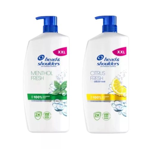 Head & Shoulders Citrus Fresh korpásodás elleni sampon 800ml + Head & Shoulders Menthol Fresh korpásodás elleni sampon 800ml csomag