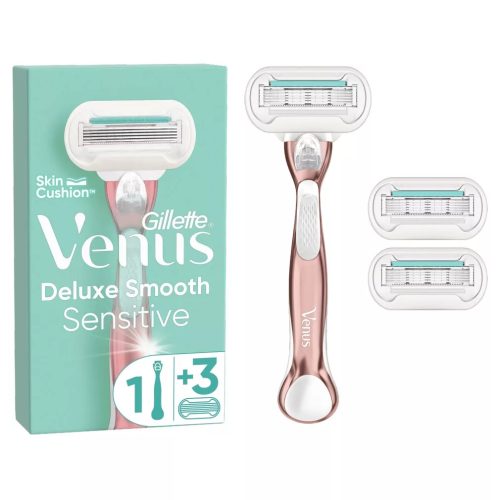 Gillette Venus Deluxe Smooth Sensitive borotva (3 db borotvabetéttel)