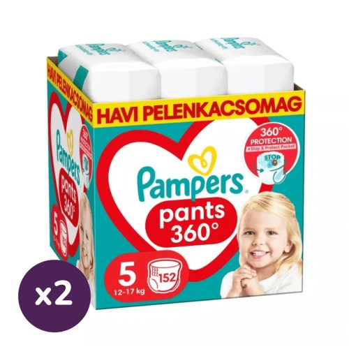 Pampers Pants bugyipelenka, Junior 5, 12-17 kg, 1+1, 304 db