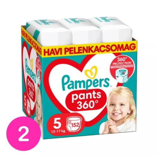 Pampers Pants bugyipelenka, Junior 5, 12-17 kg, 1+1, 304 db