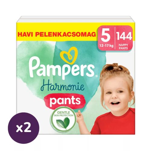 Pampers Harmonie Pants bugyipelenka 5, 12-17 kg, HAVI PELENKACSOMAG 288 db