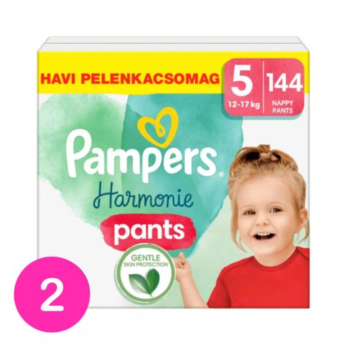 Pampers Harmonie Pants bugyipelenka 5, 12-17 kg, HAVI PELENKACSOMAG 288 db