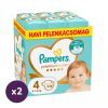 Pampers Premium Care pelenka 4, 9-14 kg, HAVI PELENKACSOMAG 1+1, 348 db