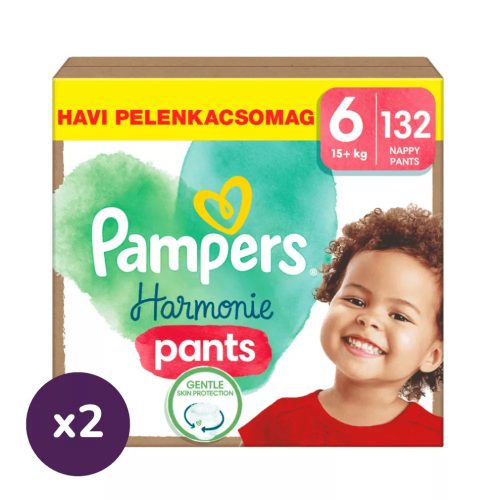 Pampers Harmonie Pants bugyipelenka 6, 15+ kg, HAVI PELENKACSOMAG 264 db