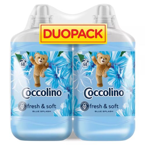 Coccolino Blue Splash öblítőkoncentrátum duopack 2x1700 ml (136 mosás)