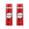Old Spice Original 3 az 1-ben tusfürdő és sampon férfiaknak (2x400 ml)