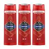 Old Spice Captain 3 az 1-ben tusfürdő és sampon férfiaknak (3x400 ml)