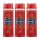 Old Spice Captain 3 az 1-ben tusfürdő és sampon férfiaknak (3x400 ml)