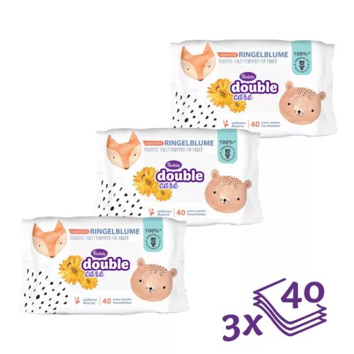 Violeta nedves toalettpapír gyermekeknek (3x40 db)