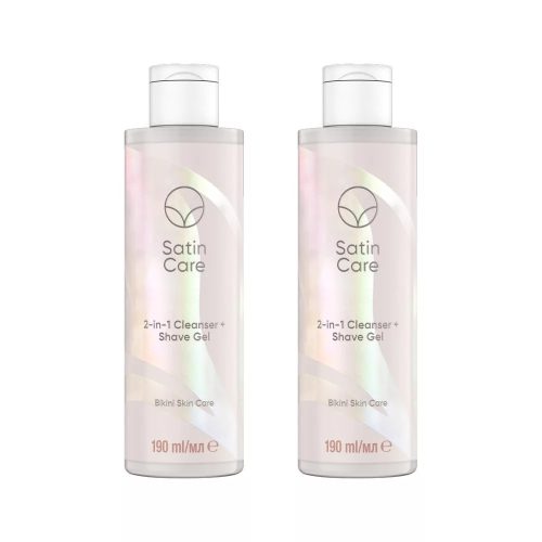 Gillette Venus Satin Care 2 az 1-ben bőrtisztító és borotvazselé (2x190 ml)