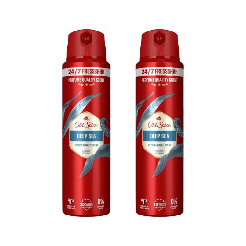 Old Spice Deep Sea dezodor spray férfiaknak (2x200 ml)