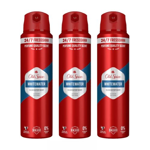 Old Spice Whitewater dezodor spray férfiaknak (3x200 ml)