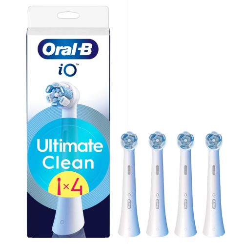 Oral-B iO Ultimate Clean elektromos fogkefe pótfej, fehér (4 db)