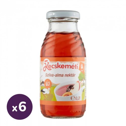 Kecskeméti szilva-alma gyümölcsital, 4 hó+ (6×200 ml)