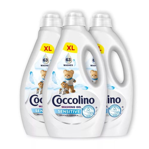 Coccolino Mosógél Sensitive 3x2,52 liter (189 mosás) 