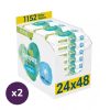 Pampers Harmonie Aqua Plastic Free műanyagmentes nedves törlőkendő (2x24x48 db)
