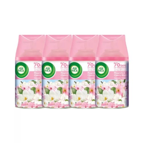 Air Wick Freshmatic Automata Légfrissítő spray utántöltő, Magnólia és cseresznyevirág (4x250 ml)