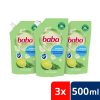 Baba folyékony szappan utántöltő antibakteriális lime és koriander illattal 3x500 ml 