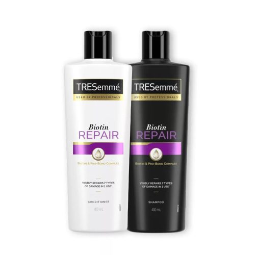 TRESemmé Biotin Repair csomag károsodott hajra 2×400ml