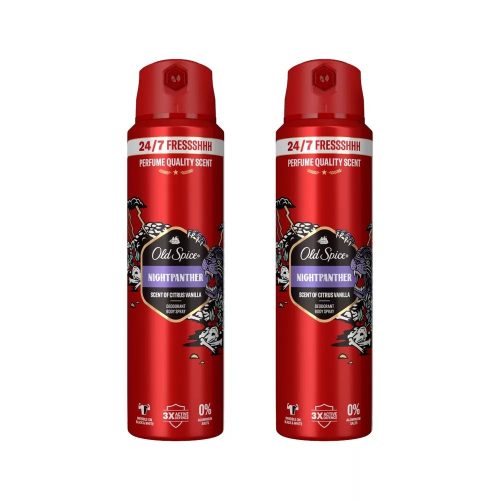 Old Spice Night Panther dezodor spray férfiaknak (2x200 ml)