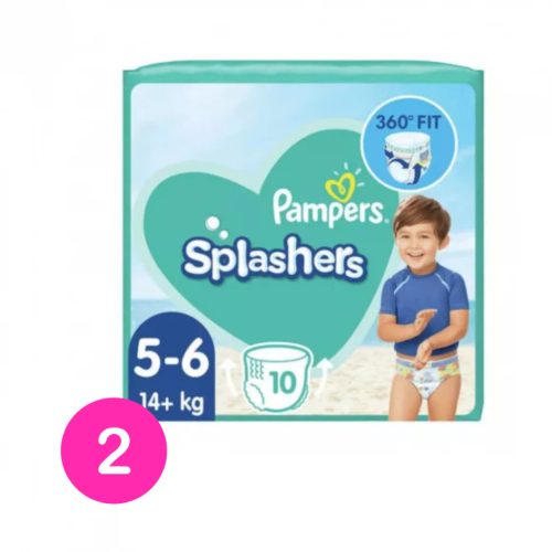 Pampers Splashers úszópelenka, méret: 5-6 (14 kg+), 1+1, 20 db