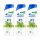 Head & Shoulders Apple Fresh 2az1-ben korpásodás elleni sampon (3x330 ml)