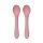 Lorelli Szilikon kanalak, 2 db - deep pink