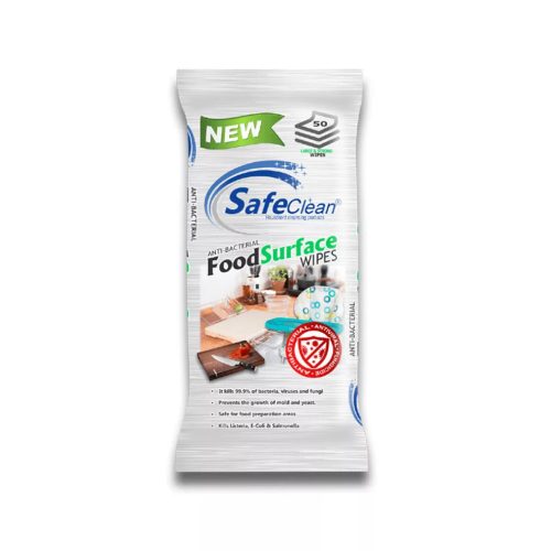 Safe Clean - étkezési felület fertőtlenítő kendő (50 db)