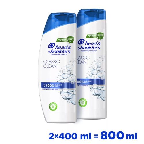 Head & Shoulders Classic Clean Sampon 2x400 ml