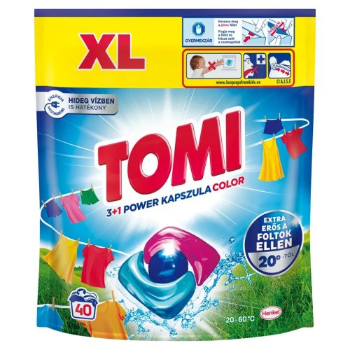 Tomi 3+1 Power Caps Color mosókapszula (40 mosás)