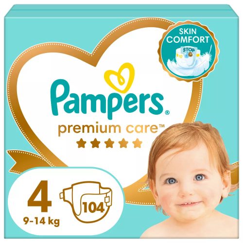Pampers Premium Care pelenka, Maxi 4, 9-14 kg, 104 db