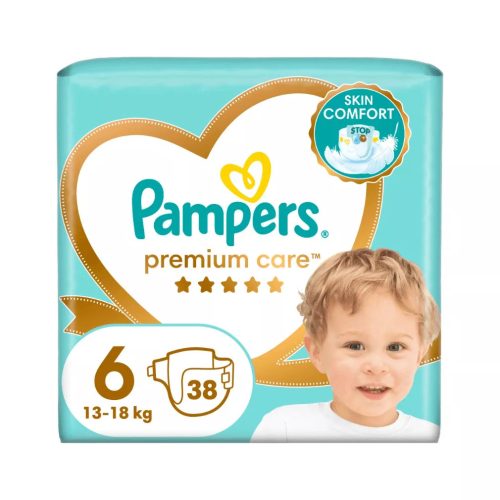 Pampers Premium Care pelenka, Junior 6, 13 kg+, 38 db