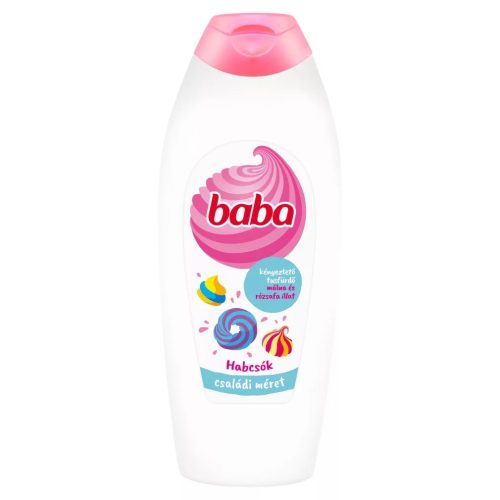 Baba habcsók tusfürdő málna és rózsafa illattal 750 ml