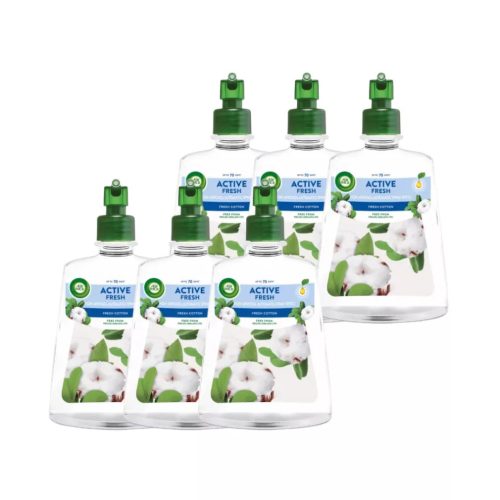 Air Wick Active Fresh utántöltő - Friss pamut (6 db)