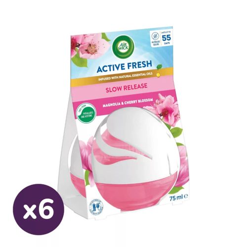 Air Wick Decosphere Légfrissítő gömb, Magnólia és cseresznye illattal (6x75 ml)