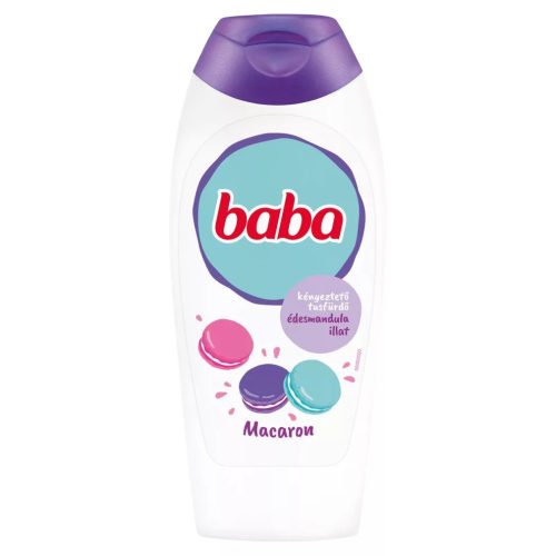 Baba kényeztető tusfürdő édesmandula illat - Macaron (400 ml)