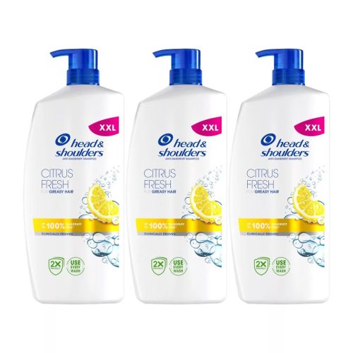 Head & Shoulders Citrus Fresh korpásodás elleni sampon (3x800 ml)