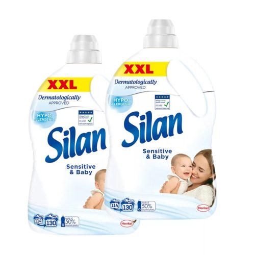 Silan Sensitive öblítő 2x2860 ml (260 mosás)