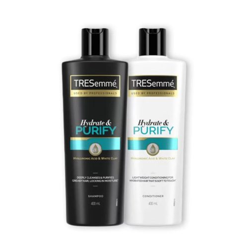 TRESemmé Hydrate& Purify csomag zsírosodó hajra 2×400ml