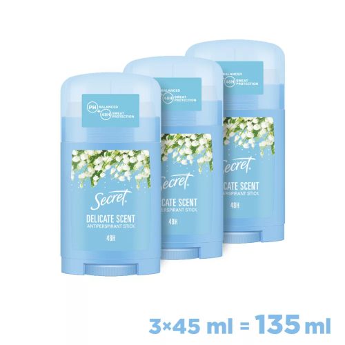 Secret Izzadásgátló stift Delicate 3x45ml