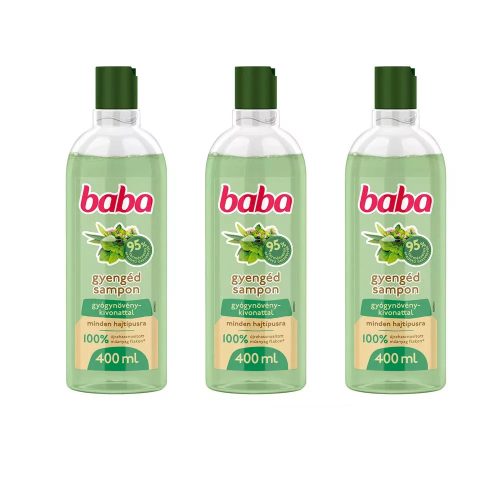 Baba sampon gyógynövény kivonattal minden hajtípusra 3x400 ml