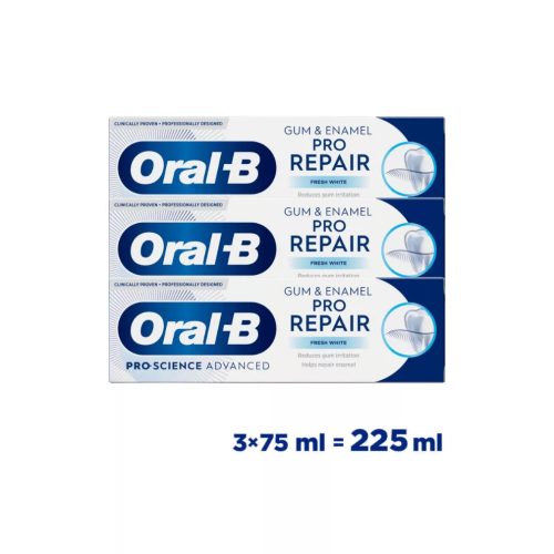 Oral-B Professional fogínyvédő és zománchelyreállító fogkrém (3x75 ml)