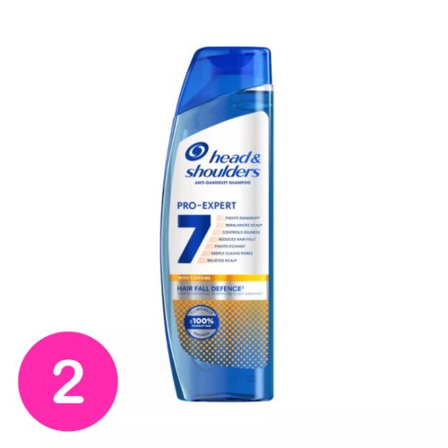Head & Shoulders Pro-Expert 7 korpásodás és hajhullás elleni sampon koffeinnel (2x250 ml)