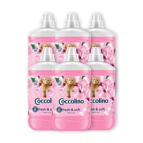 Coccolino Silk Lily öblítőkoncentrátum 6x1700 ml (408 mosás)