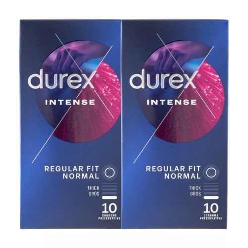 Durex Intense bordázott és pontozott óvszer (2x10 db)
