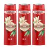 Old Spice Oasis 3 az 1-ben tusfürdő és sampon férfiaknak (3x400 ml)