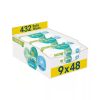 Pampers Harmonie Aqua Plastic Free műanyagmentes nedves törlőkendő (9x48 db)