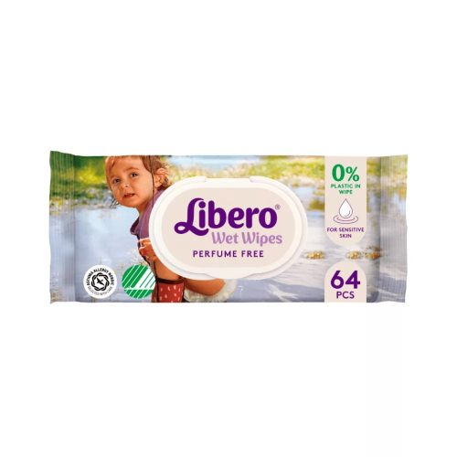 Libero prémium nedves törlőkendő repceolajjal 64 db